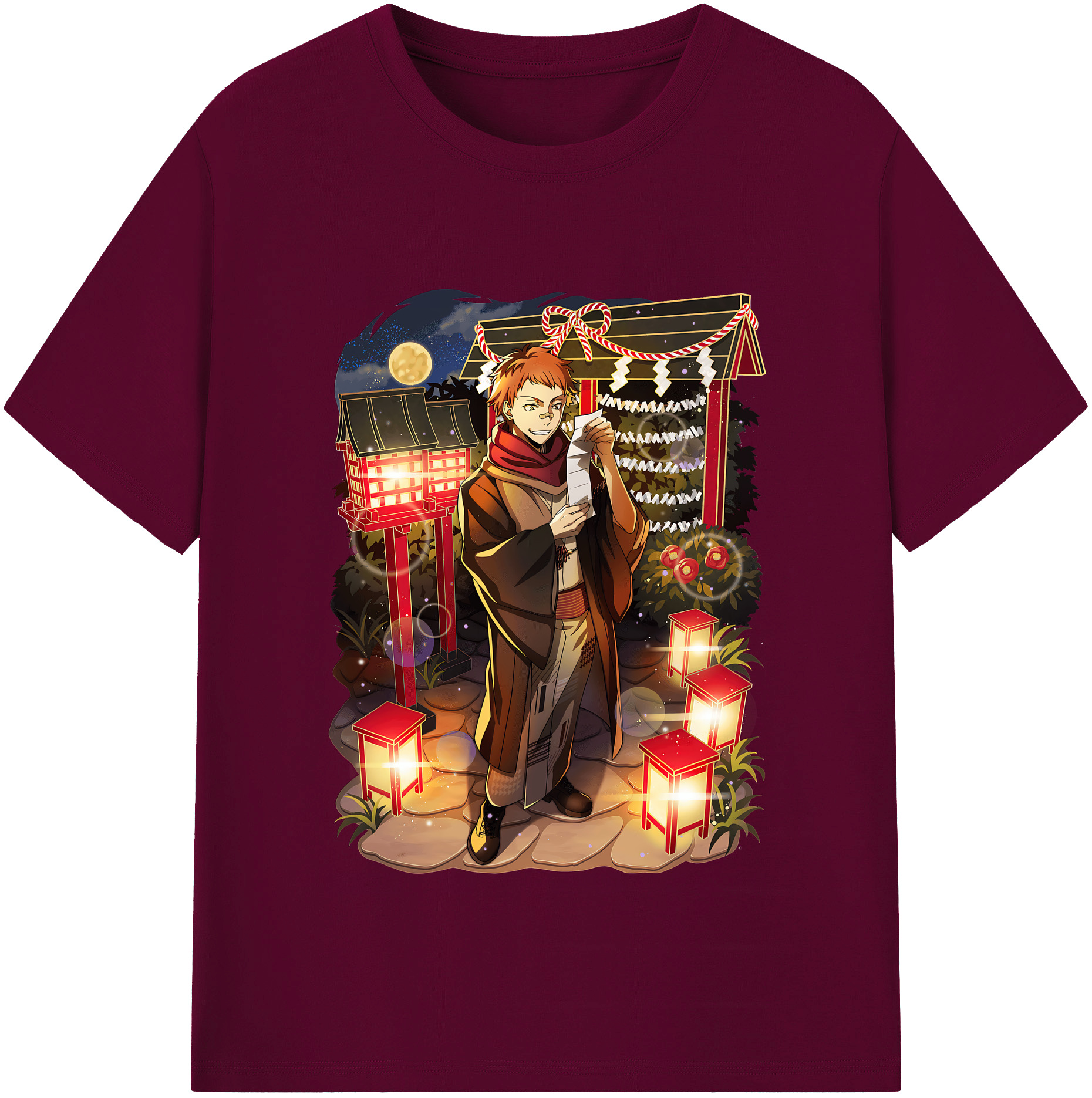 （画像用） 文豪ストレイドッグス Bungo Stray Dogs レディースカジュアルプリントTシャツ（綿100％）